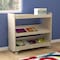 Flash Furniture Bright Beginnings Commercial Space Saving Wooden Mobile Classroom Storage Cart, 3 Angled Shelves, Locking Caster Wheels, Kid Friendly Design, Natural MK-ME13705-GG - alternate 8